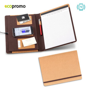 Carpeta Folder con Cargador Inalámbrico Cork TE-472