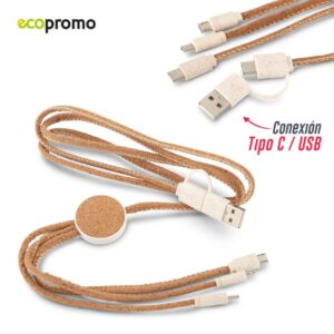 Cable Multicargador Cork TE-520