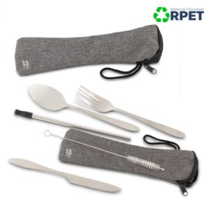 Set de Cubiertos Metálicos RPET HO-361