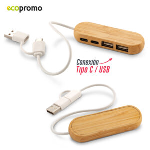 Puerto USB Massimo Bamboo TE-602