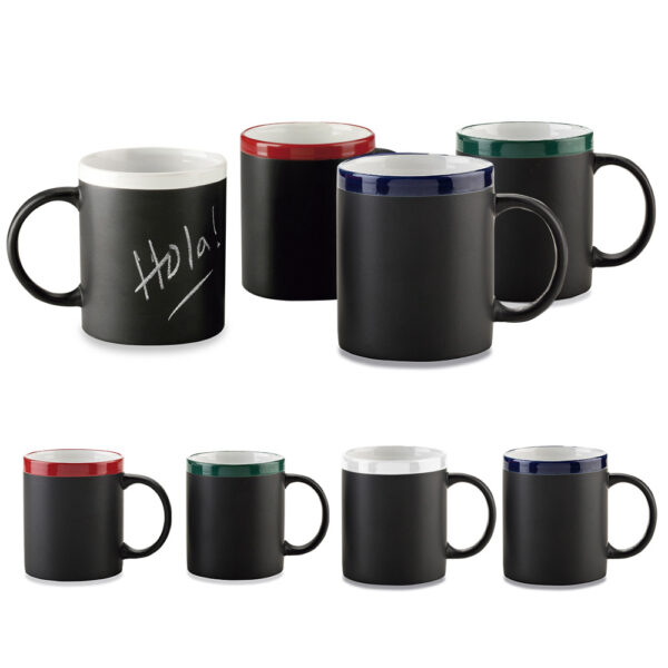 Mug Cerámica Tablero 11oz con Tiza MU-06