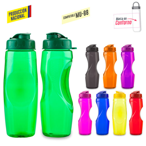 Botilito en PVC Hélice 650ML - Producción Nacional MU-59
