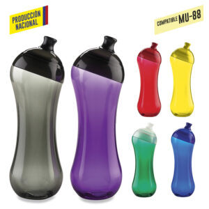 Botilito en PVC Curvy 525ml - Producción Nacional. MU-83.