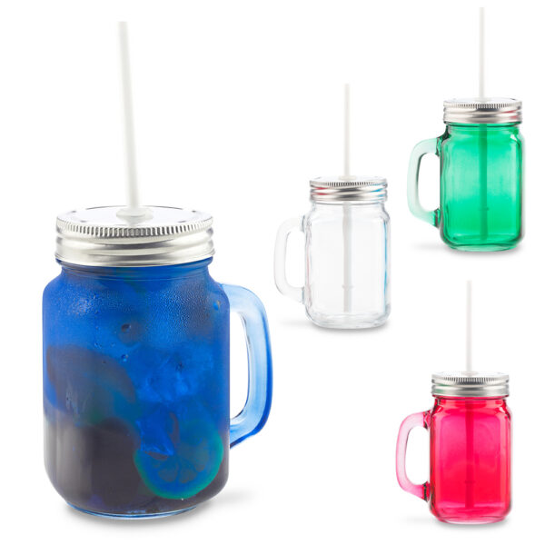 Jarra En Vidrio Kolors 16oz MU-153