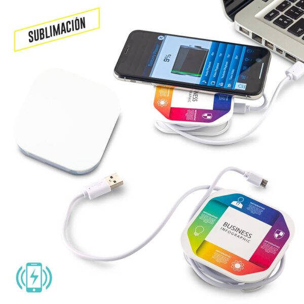 Cargador Inalambrico con Organizador de Cables TE-307