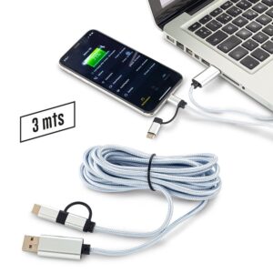 Cable Multicargador 3 Metros - Oferta TE-336