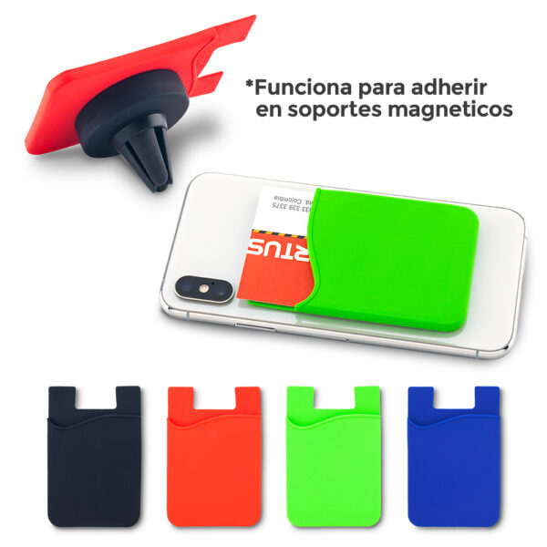 Portatarjetas en Silicona Magnet TE-354