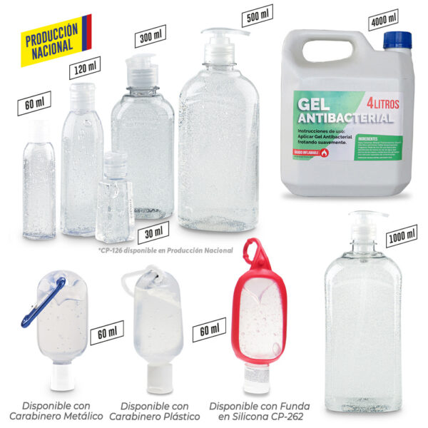 Gel Antibacterial Transparente-Producción Nacional CP-242