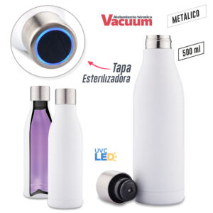 Botilito Metálico UV-C Clean 500ml MU-277