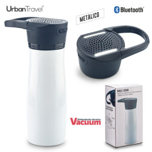 Botilito Metálico con Speaker UT 530ml - Oferta MU-296