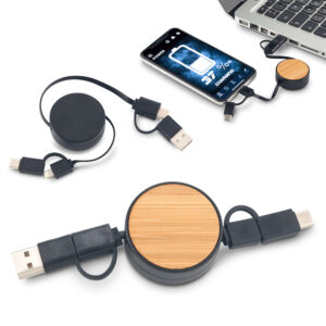 Cable Multicargador Bamboo TE-419