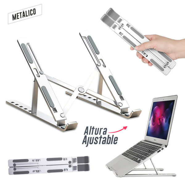 Soporte Metálico para Portátil Aluminium II TE-397-1
