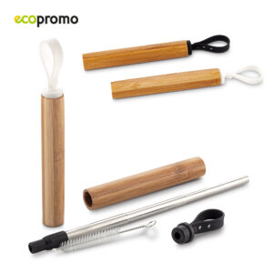 Pitillo Reutilizable Metálico Bamboo CP-291
