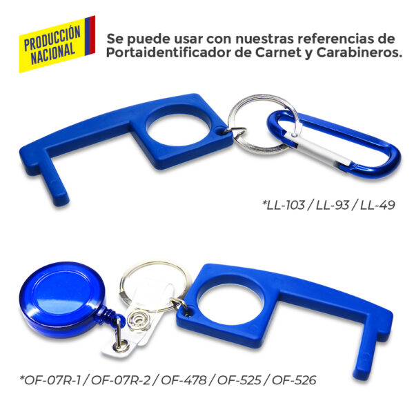 Llavero Plástico Multiusos Anticontacto - Prod Nal LL-107 - Imagen 3