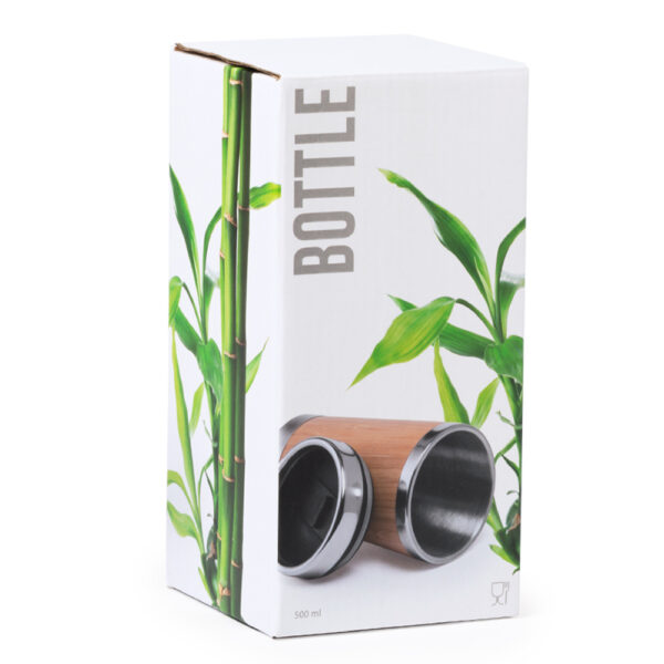 Mug Metálico con Bamboo 500ml MU-279 - Imagen 4