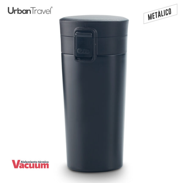 Mug Metálico Doble Pared Coffee Urban Travel 380ml MU-282 - Imagen 3