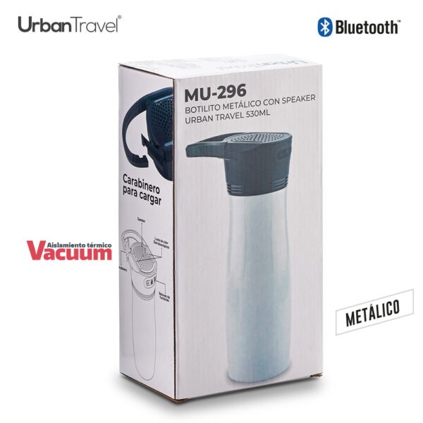 Botilito Metálico con Speaker UT 530ml - Oferta MU-296 - Imagen 5