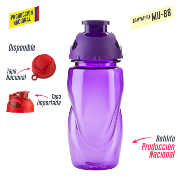 Botilito mini Spring 550ml (Tapa Importada o Nal) MU-35 - Imagen 4