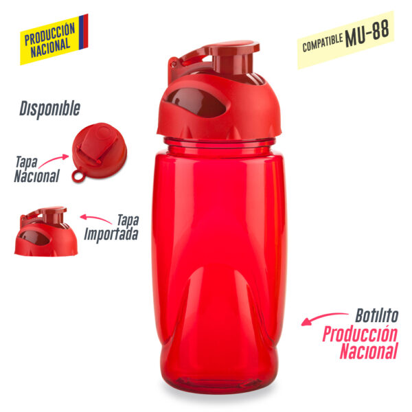 Botilito mini Spring 550ml (Tapa Importada o Nal) MU-35 - Imagen 7