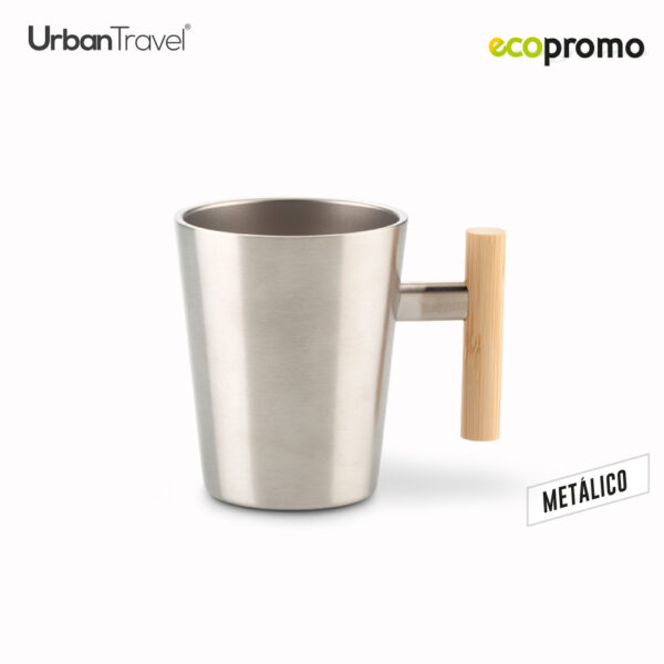 Mug Metálico Torval Urban Travel 400ml MU-383 - Imagen 2