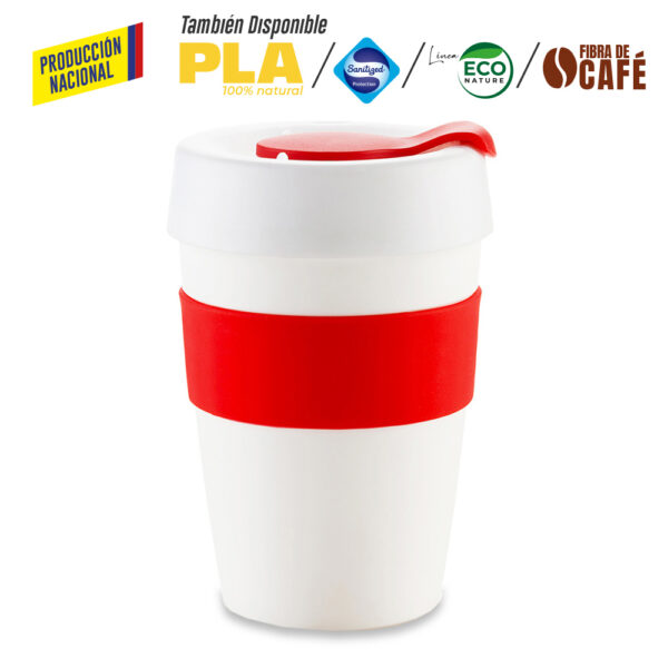 Mug Plastico Orbit 12oz - Producción Nacional MU-62V - Imagen 5