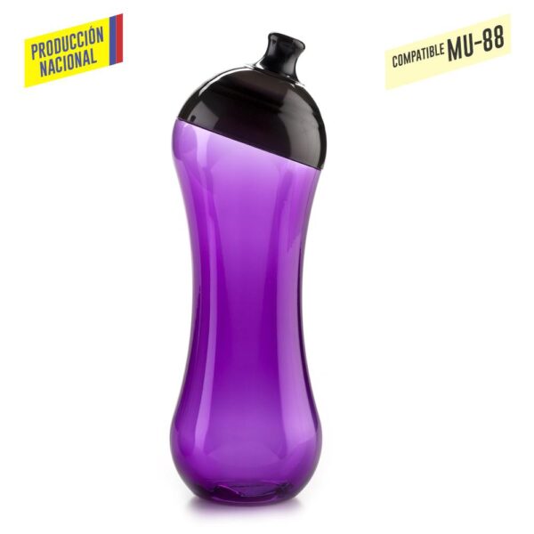 Botilito en PVC Curvy 525ml - Producción Nacional. MU-83. - Imagen 4