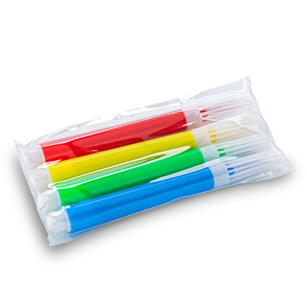 Set de 4 mini Marcadores Tinta Lavable OF-573-1 - Imagen 3