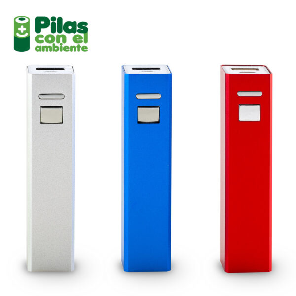 Pila Recargable Power Bank Con Boton 2200mAh TE-08-1 - Imagen 2