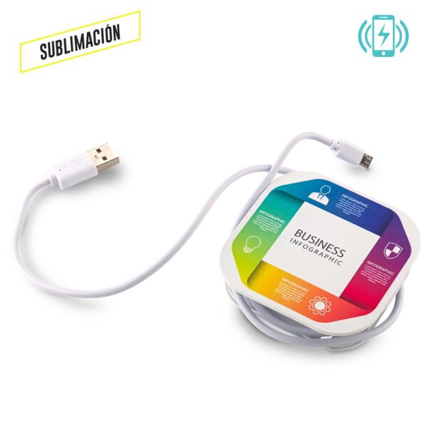Cargador Inalambrico con Organizador de Cables TE-307 - Imagen 3