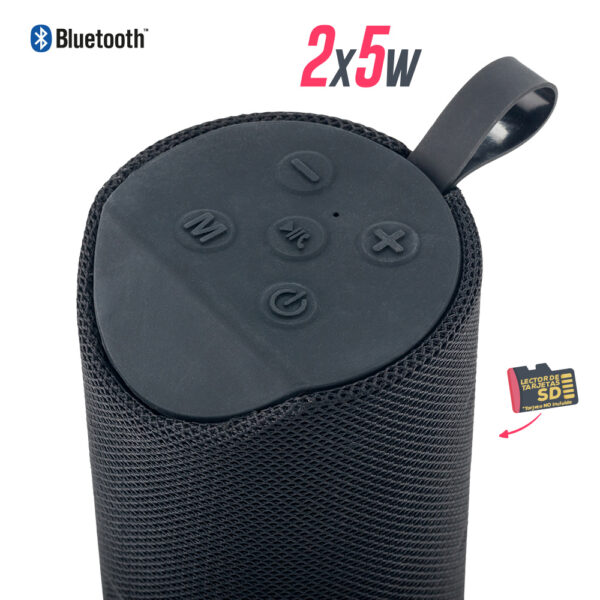 Speaker Bluetooth Cylinder II 2X5W TE-310-1 - Imagen 3