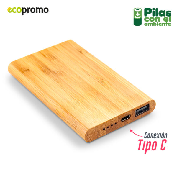 Pila Recargable en Bamboo Nipax 5000mAh II TE-363-1 - Imagen 2
