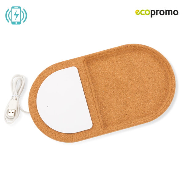 Organizador en Corcho con Cargador Inalambrico TE-382 - Imagen 2