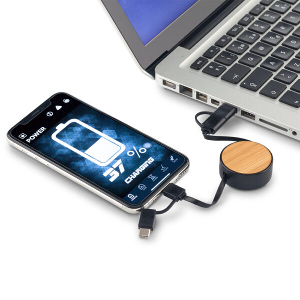 Cable Multicargador Bamboo TE-419 - Imagen 4