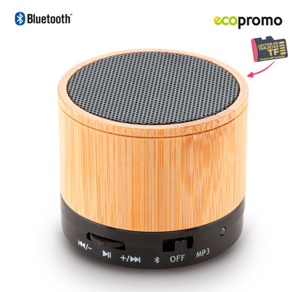 Speaker Bluetooth Artix Bamboo TE-447 - Imagen 2