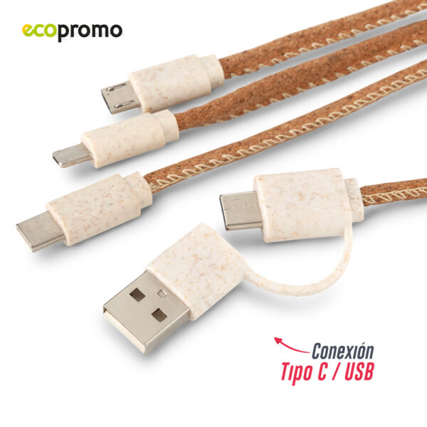 Cable Multicargador Cork TE-520 - Imagen 4
