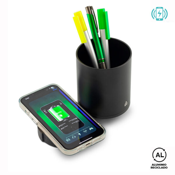 Cargador Inalámbrico en Aluminio Reciclado TE-601 - Imagen 2