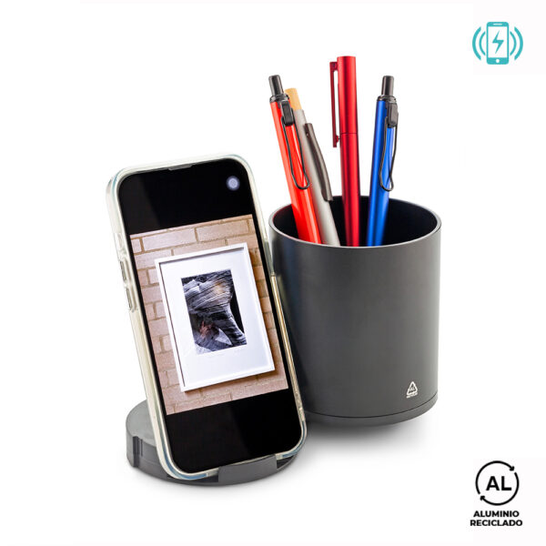 Cargador Inalámbrico en Aluminio Reciclado TE-601 - Imagen 4