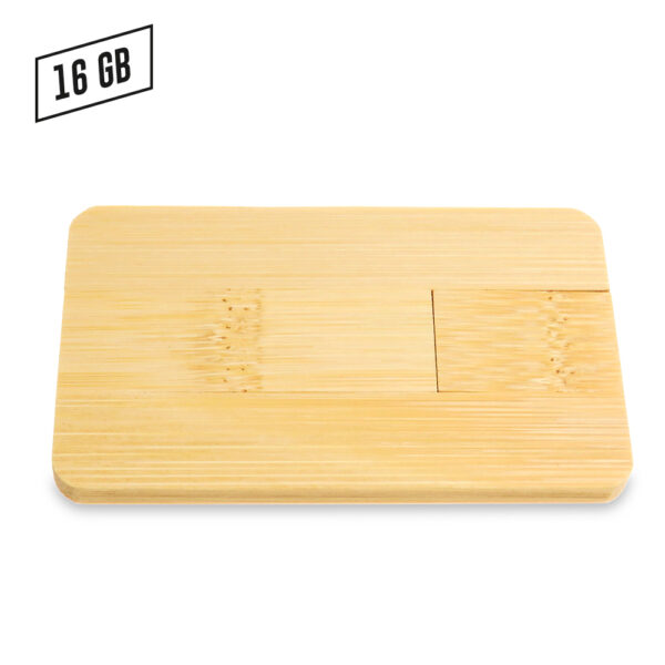 Memoria USB Credit Card Zilda Bamboo US-60 - Imagen 2