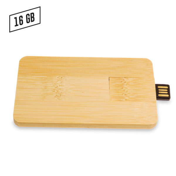 Memoria USB Credit Card Zilda Bamboo US-60 - Imagen 3