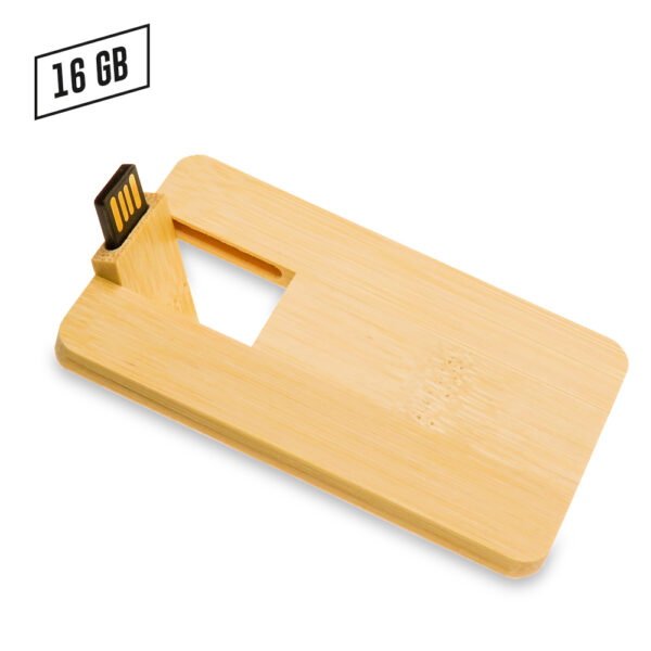 Memoria USB Credit Card Zilda Bamboo US-60 - Imagen 4