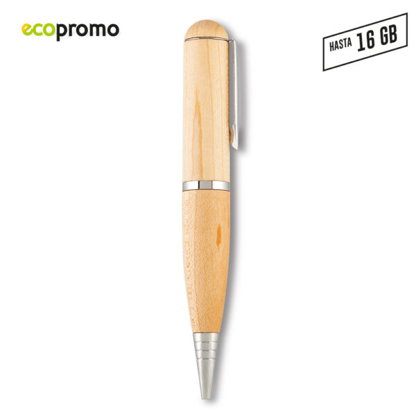 Memoria USB Bolígrafo Wood US-62 - Imagen 3