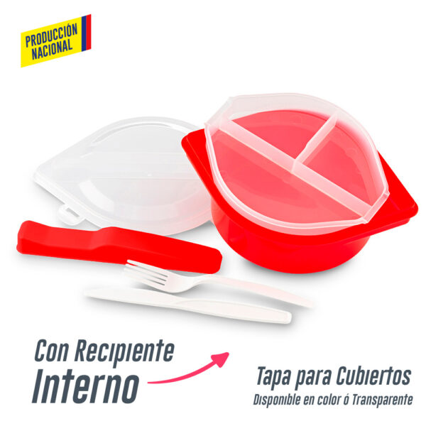 Portacomidas con Cubiertos Jakarta - Prod Nacional VA-914 - Imagen 2