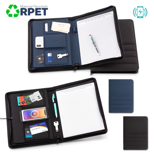 Carpeta Folder con Cargador Inalámbrico Grimm TE-473