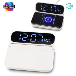 Cargador Inalámbrico con Reloj - Oferta TE-481