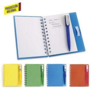 Libreta con Bolígrafo Hard Top 100 Hojas -Prod Nal OF-121