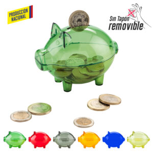 Alcancia Mini Cerdito Cristal- Producción Nacional VA-464