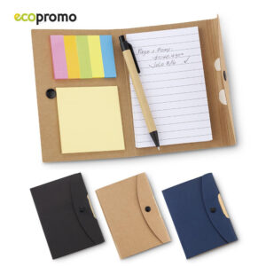 Libreta con Bolígrafo Button Reciclable OF-448