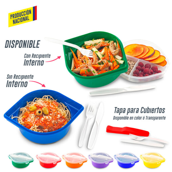 Portacomidas con Cubiertos Jakarta - Prod Nacional VA-914