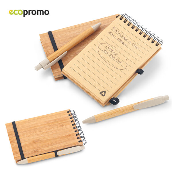 Libreta con Bolígrafo Bamboo OF-576