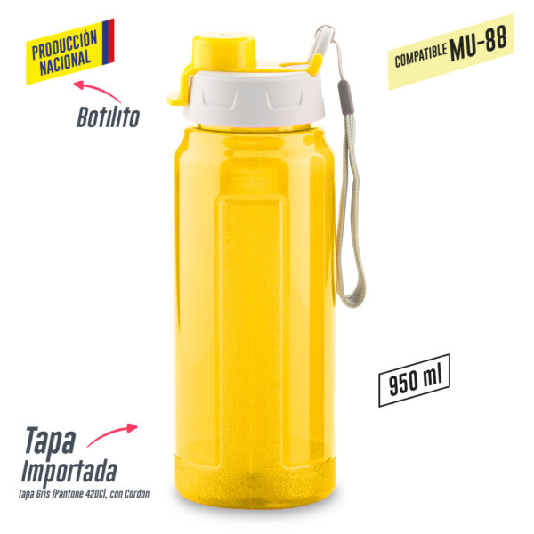 Botilito Plastico Galaxy 950ml-Produccion Nacional MU-144 - Imagen 2